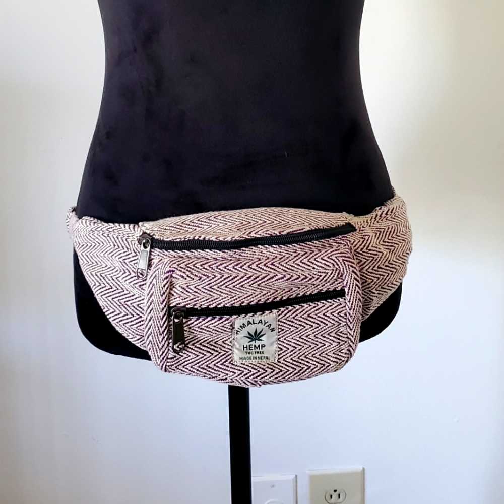 Nwot handmade hemp cotton boho fannypack